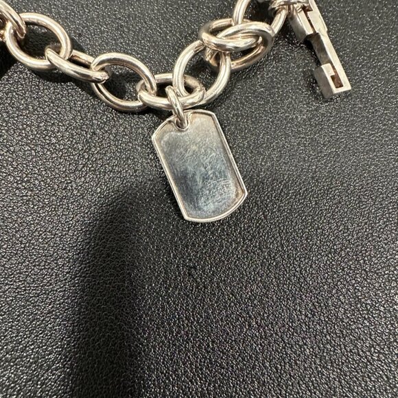 Gucci Sterling Silver Charm Necklace. (172836) - Picture 15 of 16